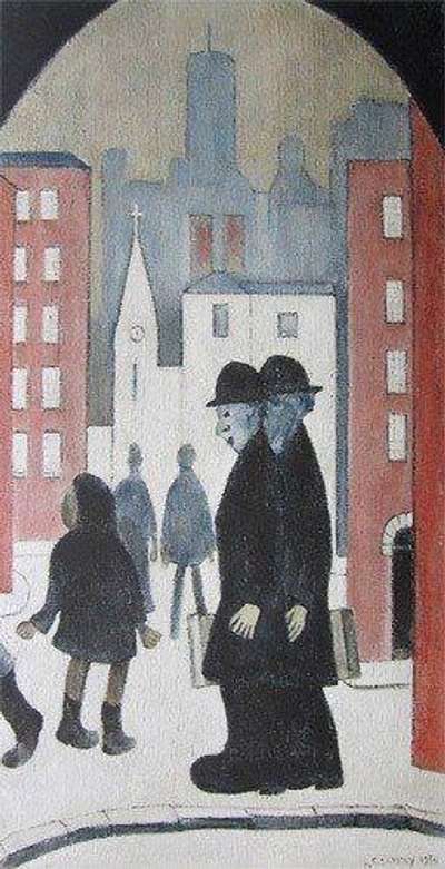 Two Brothers - Signed Print by L. S. Lowry 1972 - MyArtBroker