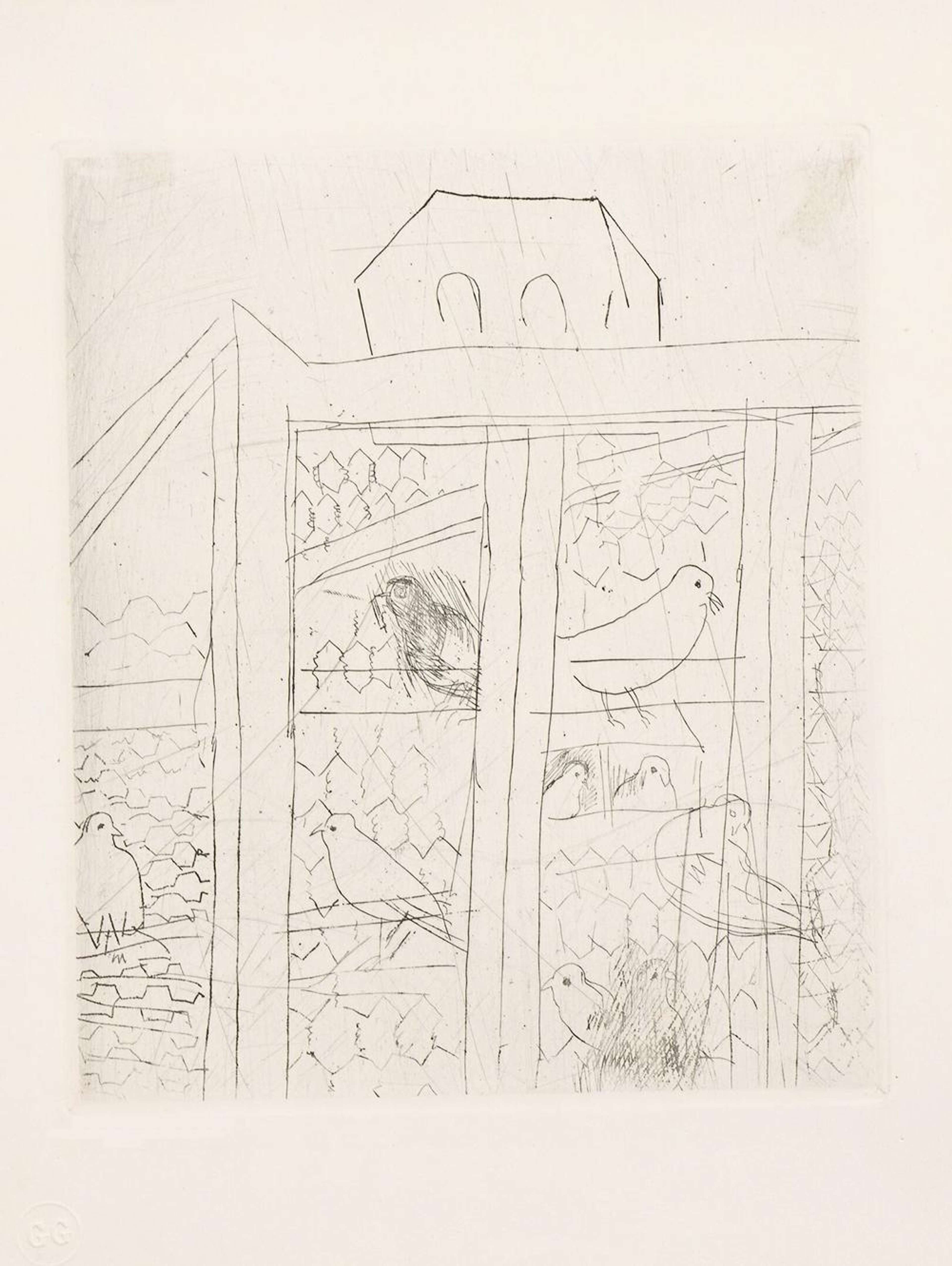 Dovecote - Unsigned Print by Raoul Dufy 1951 - MyArtBroker