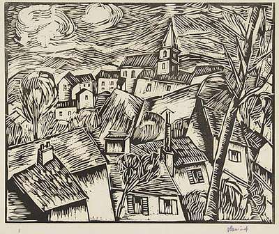 Bougival - Signed Print by Maurice de Vlaminck 1914 - MyArtBroker