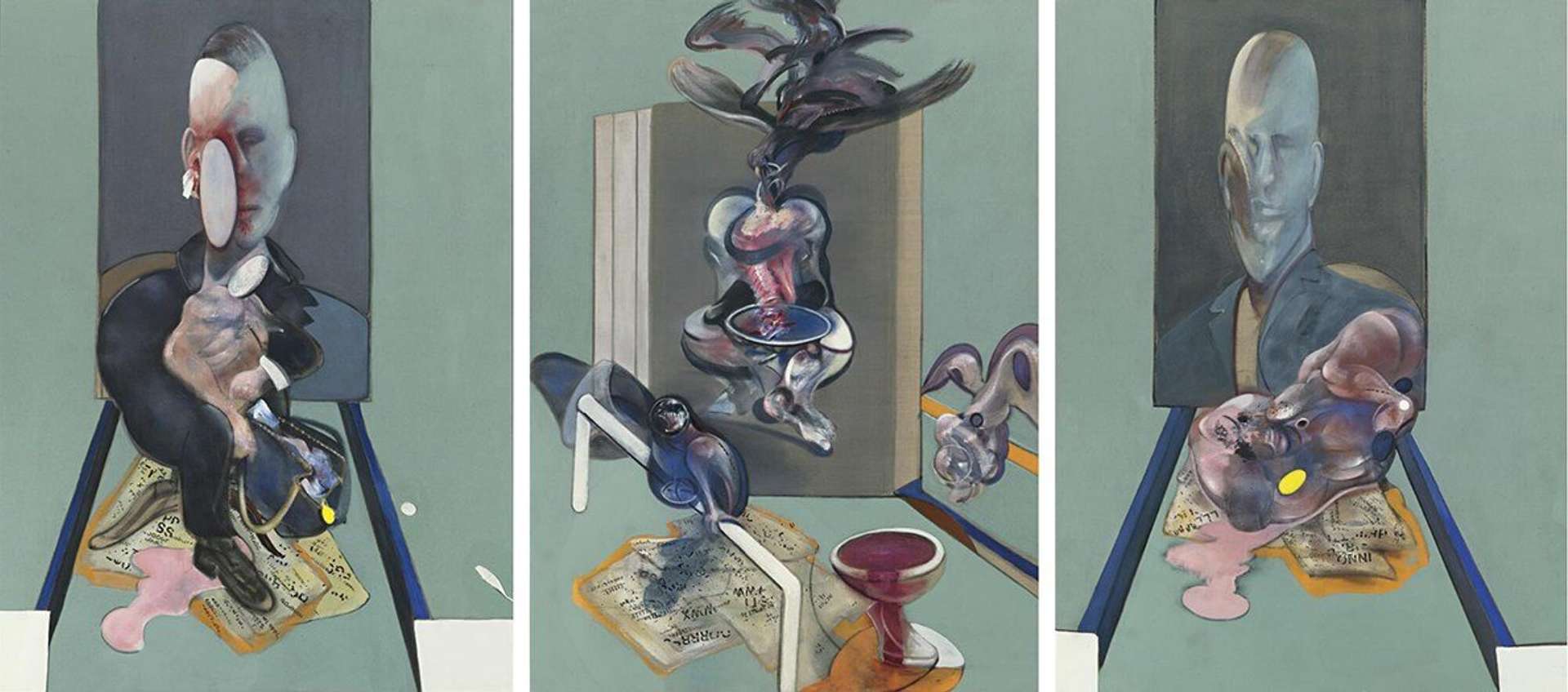 Triptych, 1976 by Francis Bacon