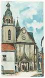 Maurice Utrillo: L'Eglise De Limours - Signed Print