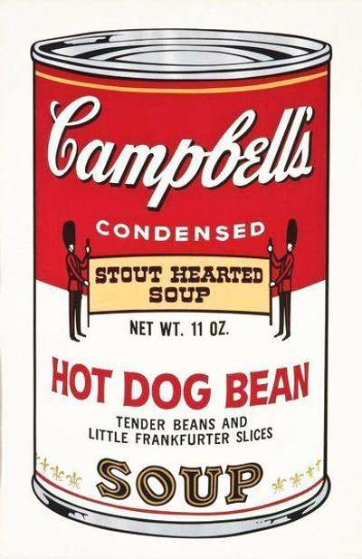 Andy Warhol: Campbell’s Soup II, Hot Dog Bean (F. & S. II.59) - Signed Print