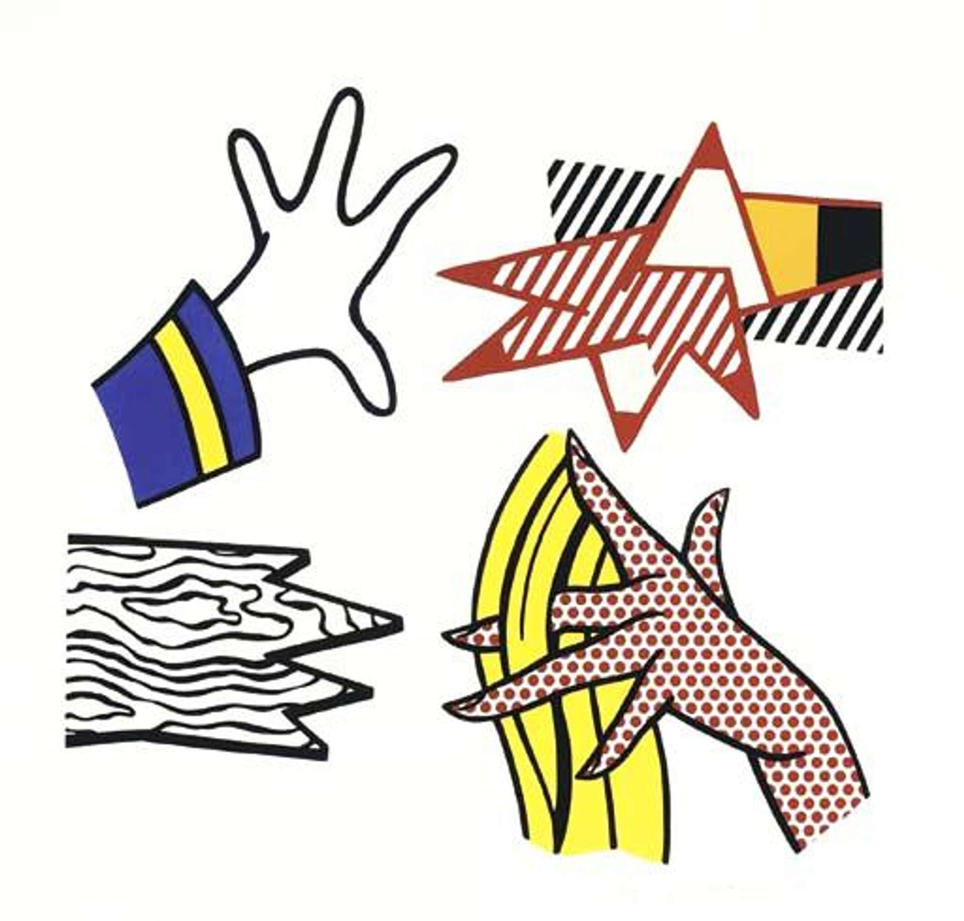 Study Of Hands by Roy Lichtenstein - MyArtBroker