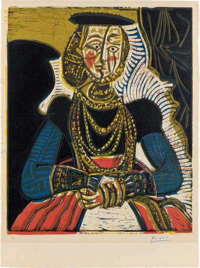 Portrait De Jeune Fille (d’après Cranach) - Signed Print by Pablo Picasso 1958 - MyArtBroker