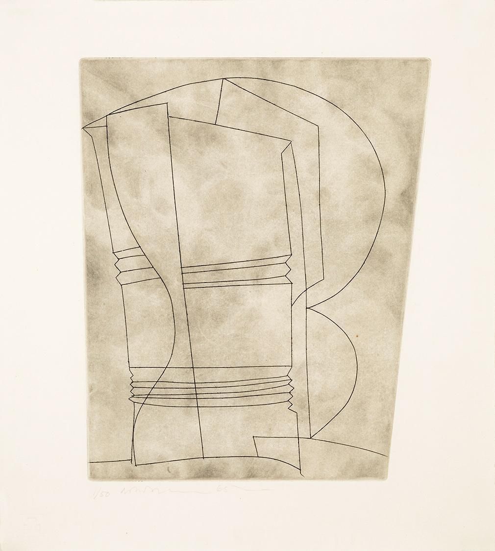 Ben Nicholson Still Life With Curves (Signed Print) 1965