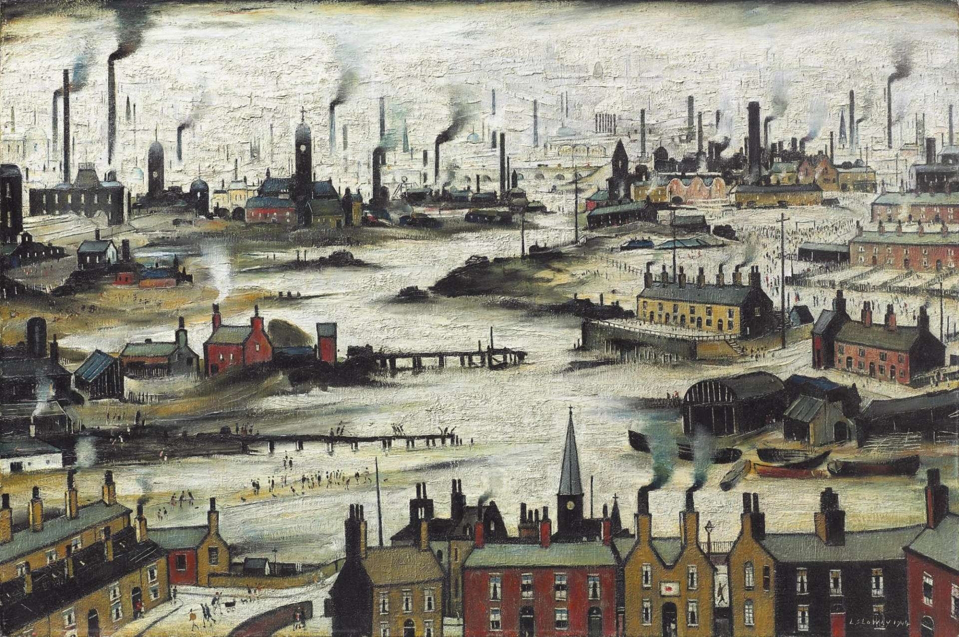 Industrial Landscape by L S Lowry
