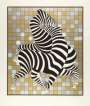 Victor Vasarely: Zebras (Silver-gold) - Signed Print