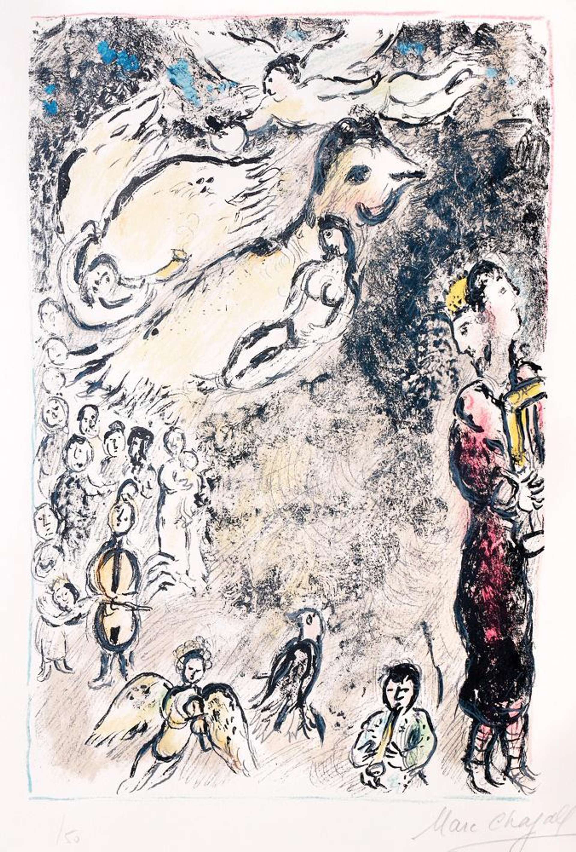 Marc Chagall: La Flûte Enchantée - Signed Print