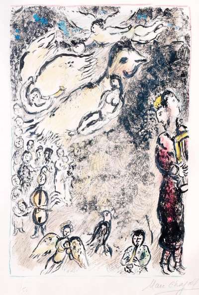 La Flûte Enchantée - Signed Print by Marc Chagall 1972 - MyArtBroker