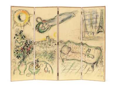 Marc Chagall: Paravent - Signed Print
