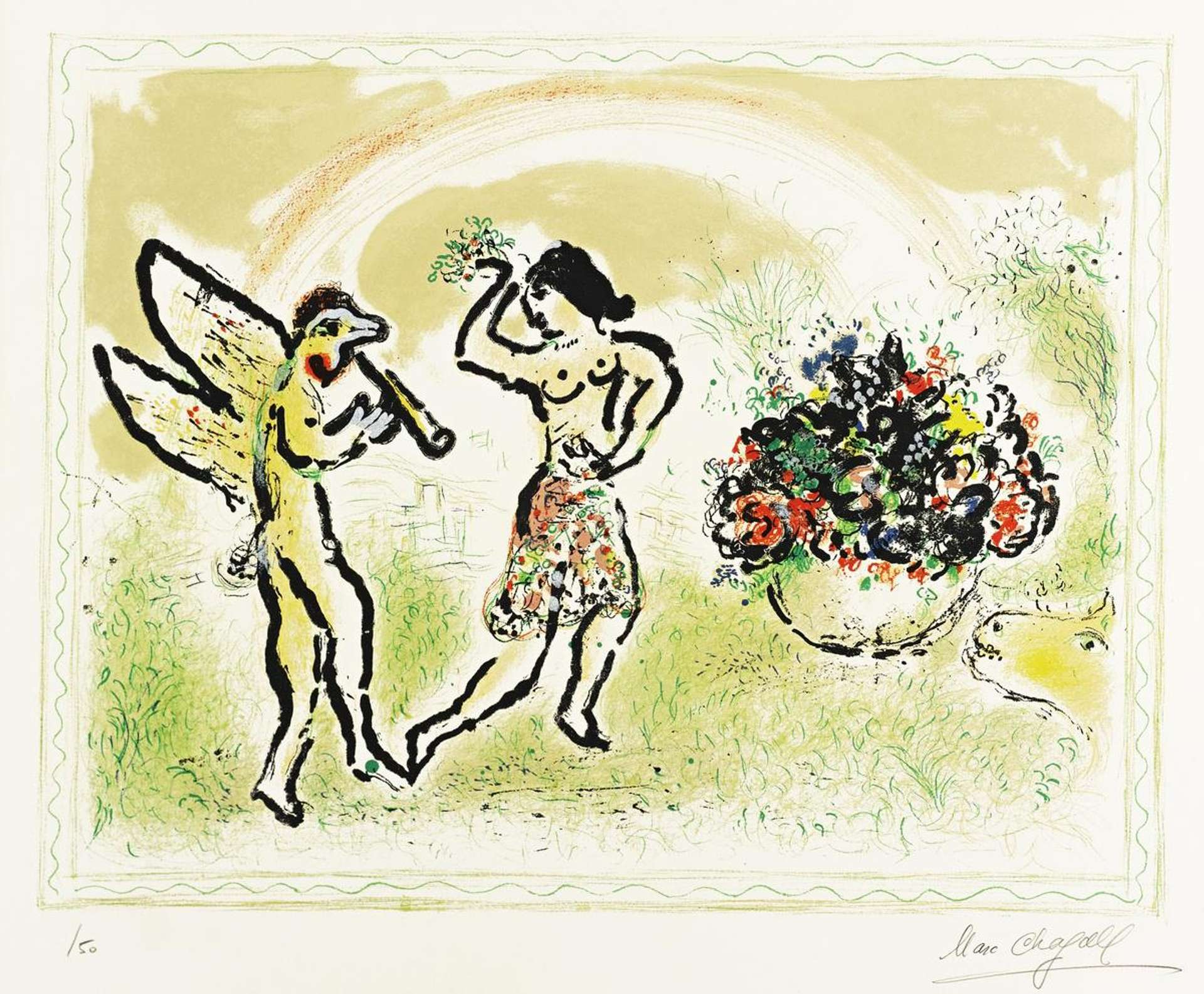 Bacchante - Signed Print by Marc Chagall 1973 - MyArtBroker