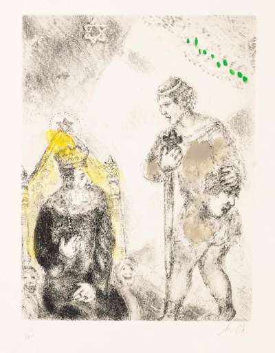 David Devant Saül (La Bible) - Signed Print by Marc Chagall 1931 - MyArtBroker