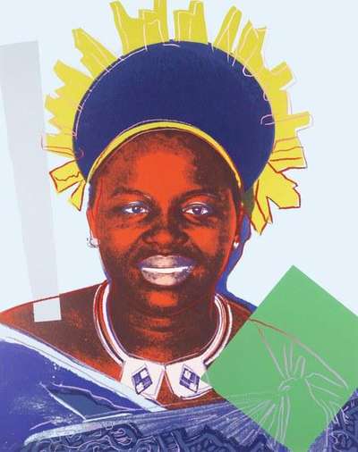 Andy Warhol: Queen Ntombi Twala Of Swaziland (F. & S. II.347) - Signed Print