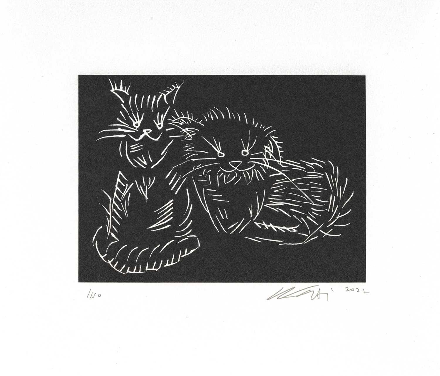 Ai Weiwei Cats (Pink) (Signed Print) 2022 | MyArtBroker