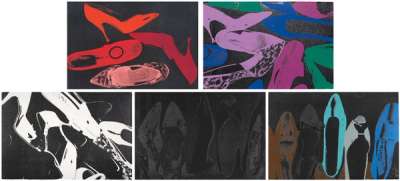 Diamond Dust Shoes (F. & S. II.253-257) (complete set) - Signed Print by Andy Warhol 1980 - MyArtBroker