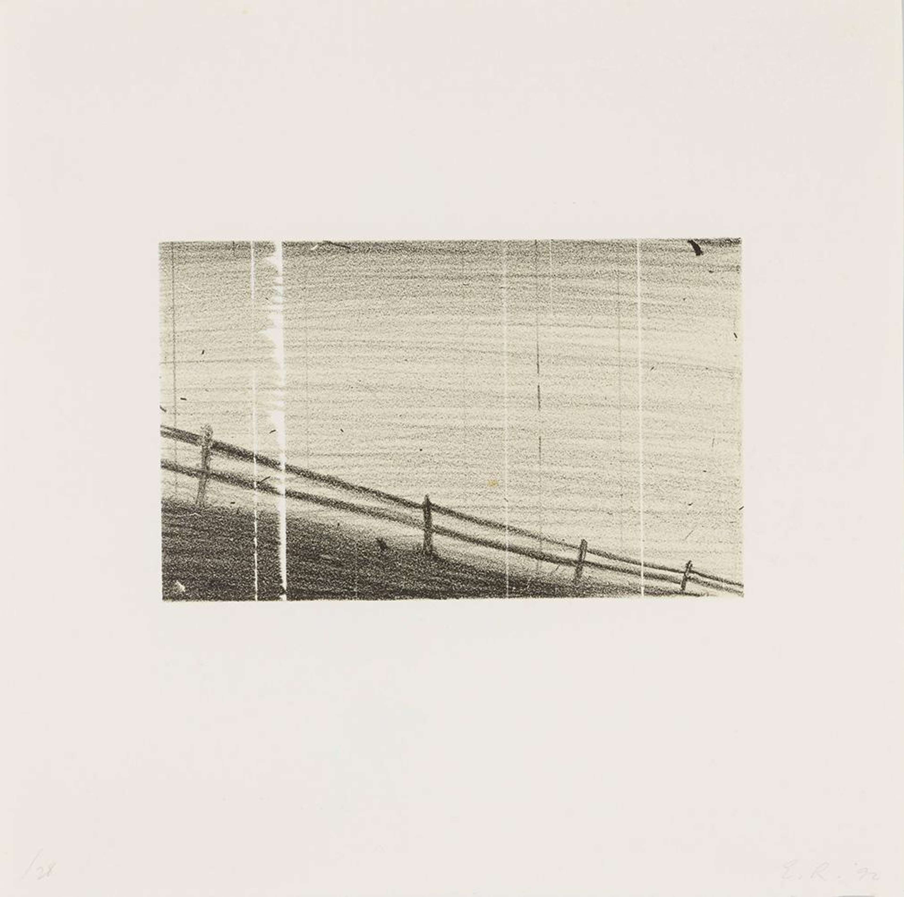 Fence - Signed Print by Ed Ruscha 1992 - MyArtBroker