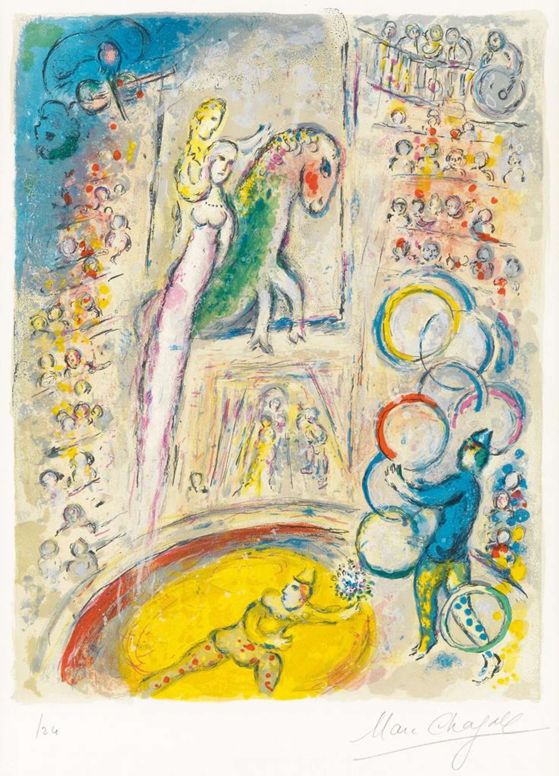 Plate 11 (Le Cirque) - Signed Print by Marc Chagall 1967 - MyArtBroker