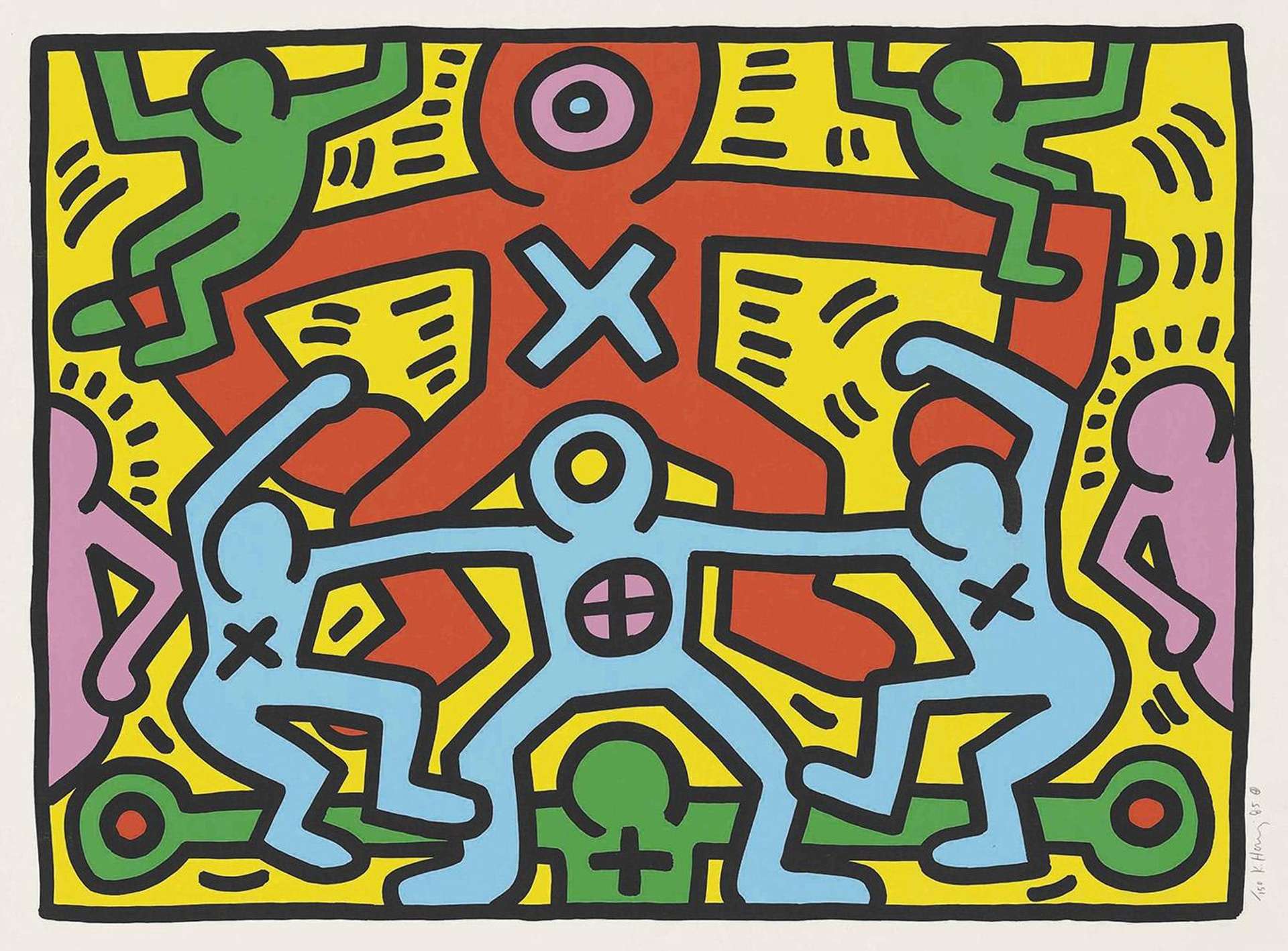 Untitled 1985 - Signed Print by Keith Haring 1985 - MyArtBroker
