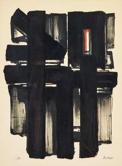 Lithographie No. 2 - Signed Print by Pierre Soulages 1957 - MyArtBroker