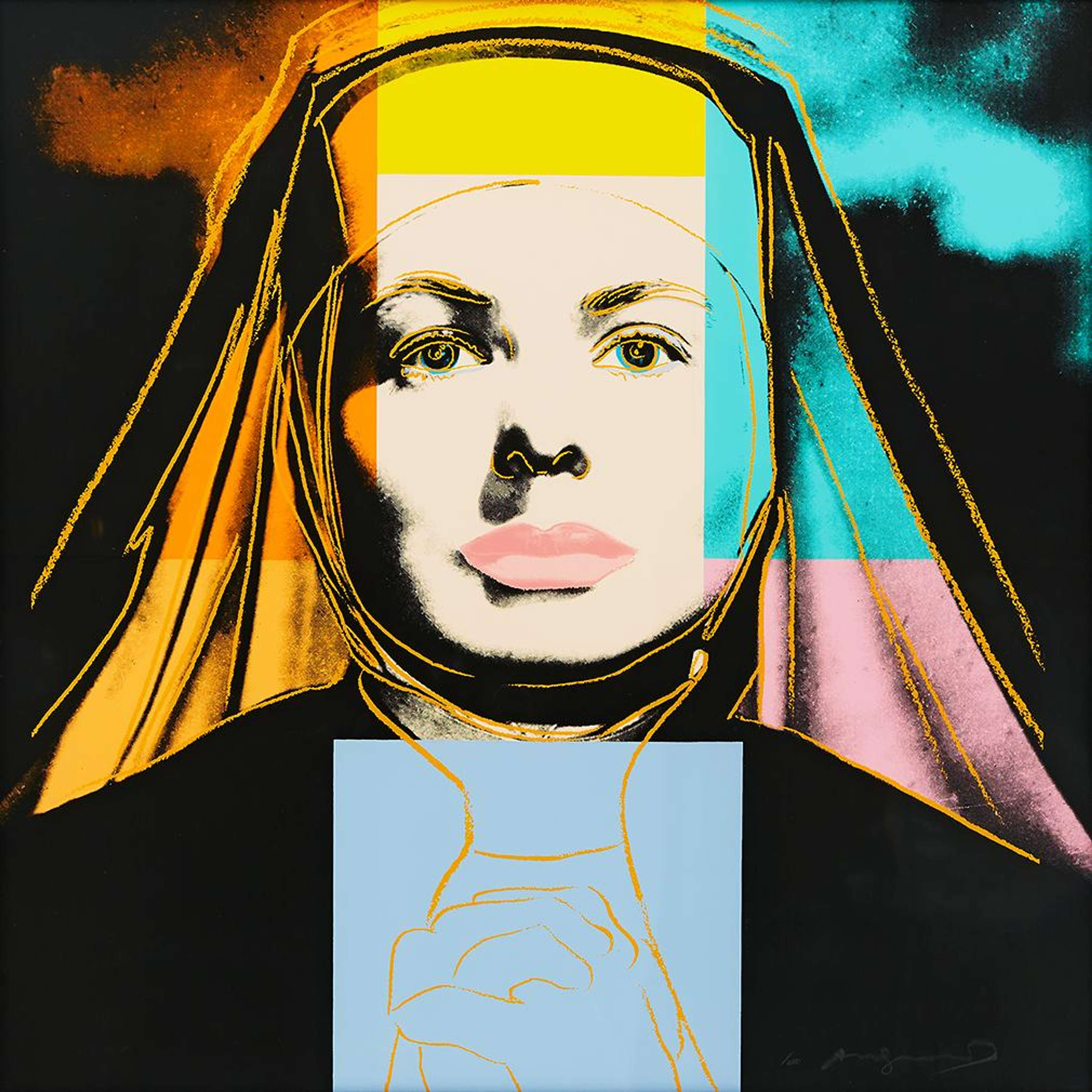 Ingrid Bergman, The Nun (F. & S. II.314) by Andy Warhol - MyArtBroker