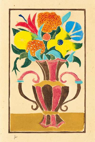 Bouquet De Fleurs Dans Un Vase - Signed Print by Andre Derain 1945 - MyArtBroker