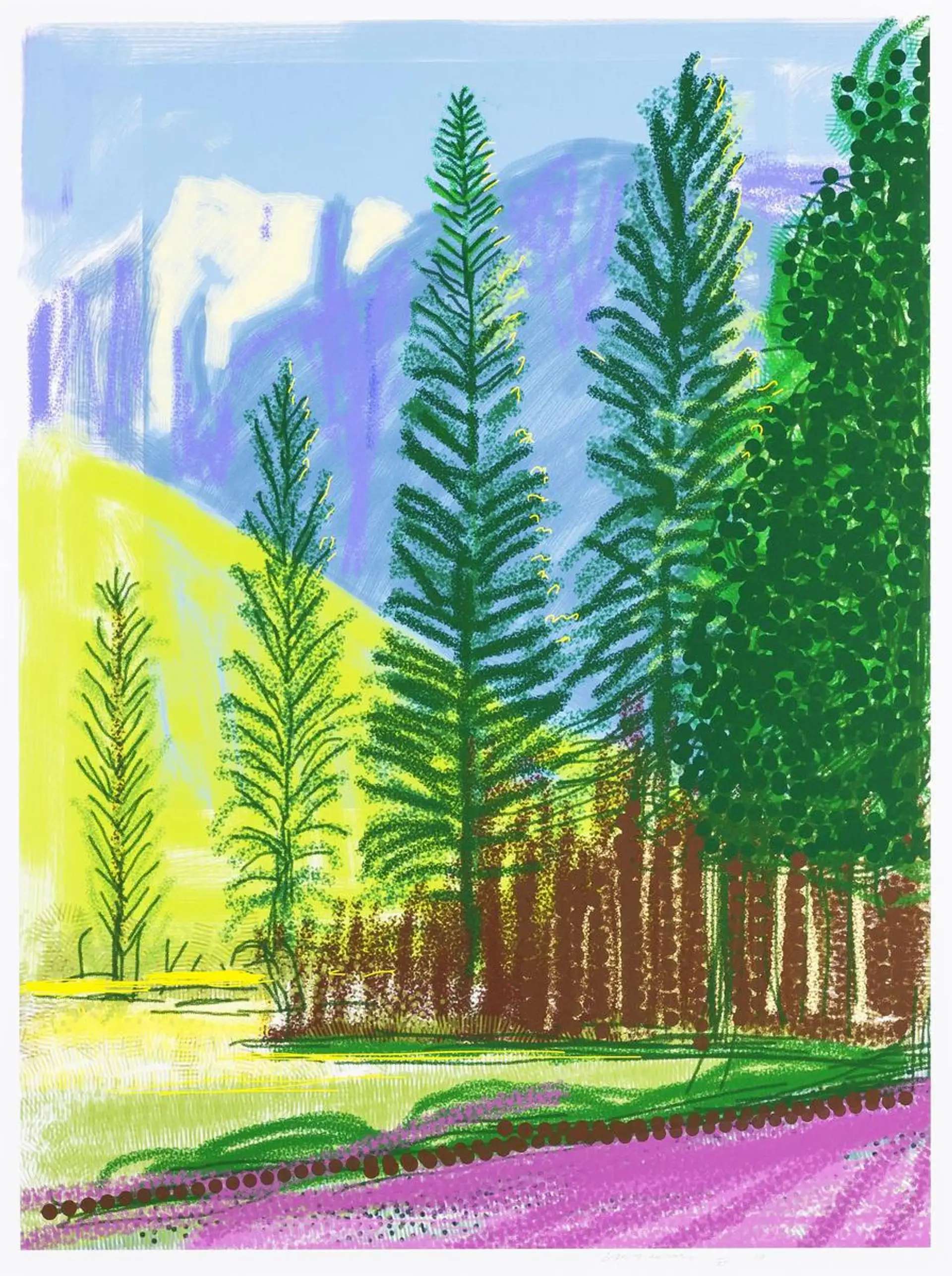 The Yosemite Suite 12 by David Hockney