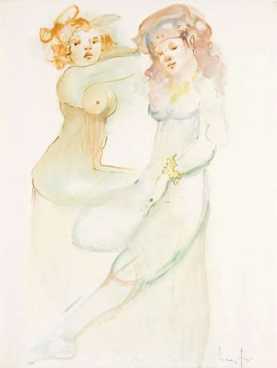 Two Oriental Dancers - Signed Print by Leonor Fini 1971 - MyArtBroker