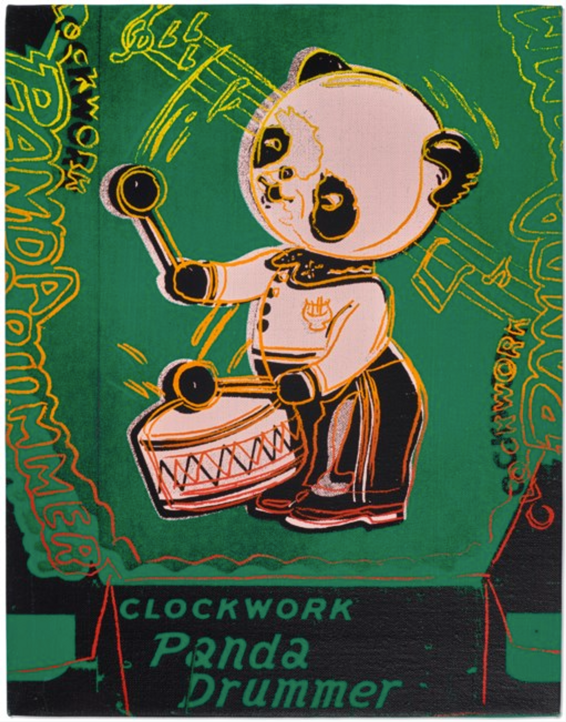Clockwork Panda Drummer (Toy Painting) by Andy Warhol - Christie's 2023 
