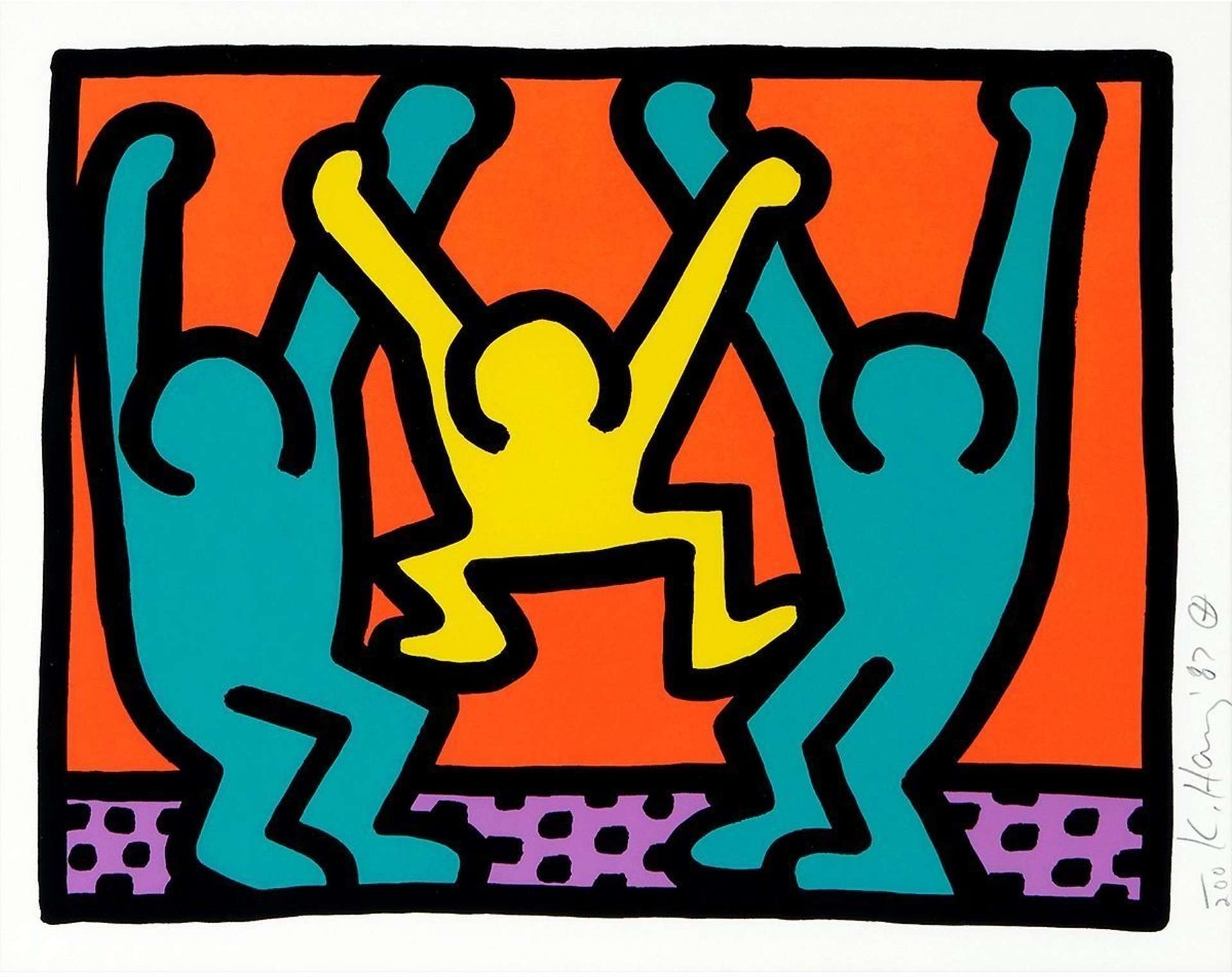Pop Shop I, Plate IV by Keith Haring