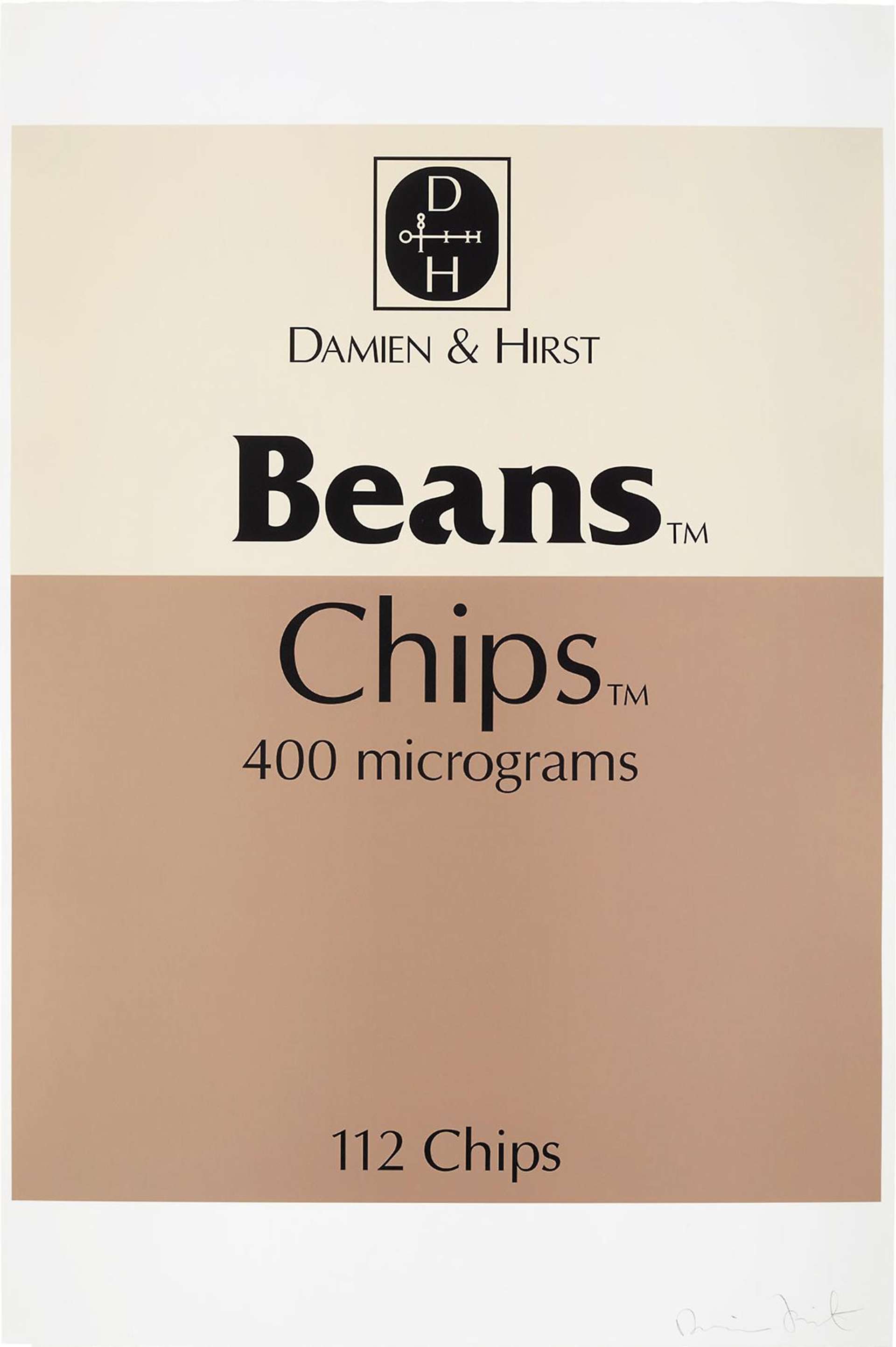 Beans And Chips - Signed Print by Damien Hirst 1999 - MyArtBroker