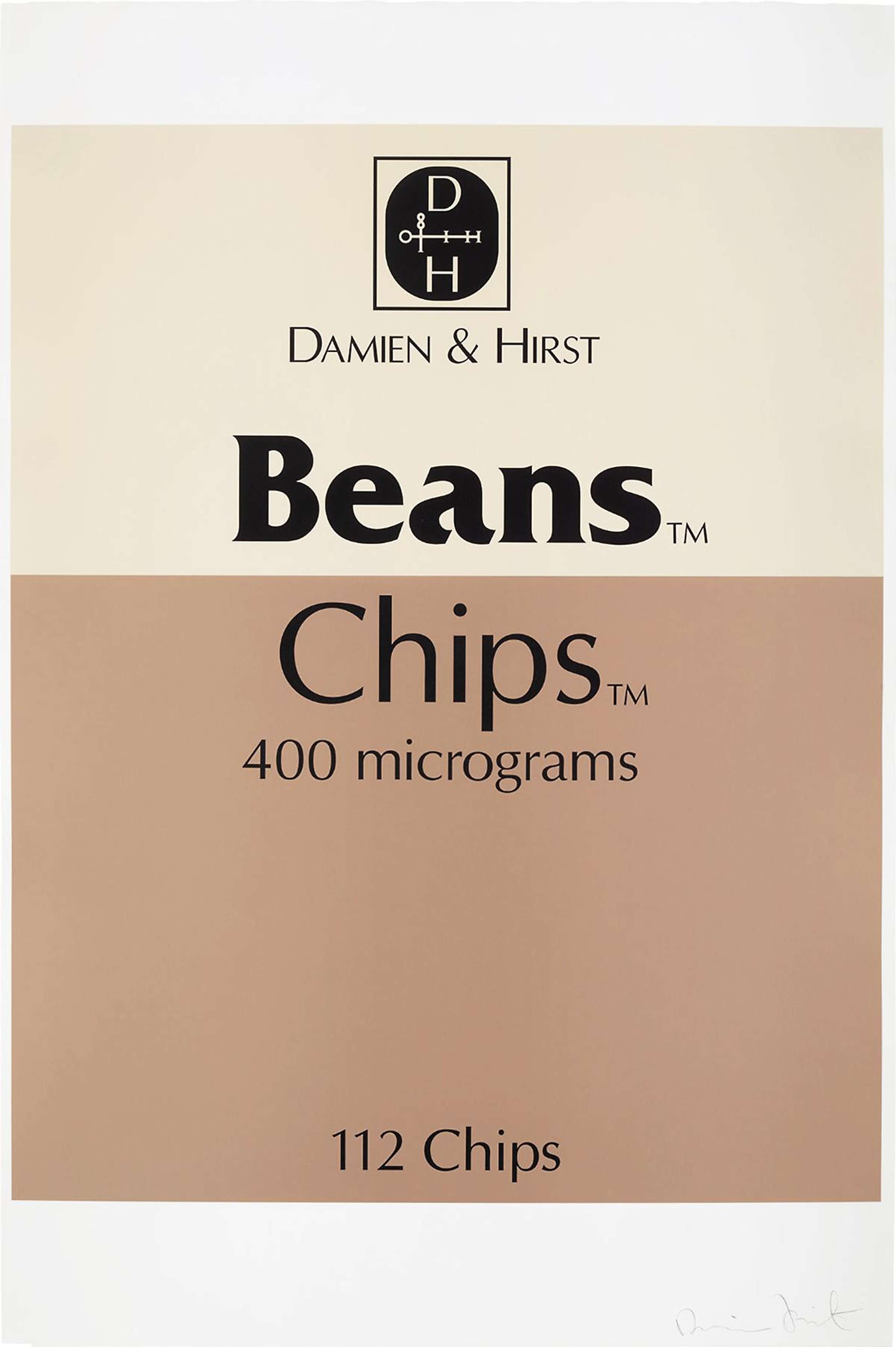 Beans And Chips - Signed Print