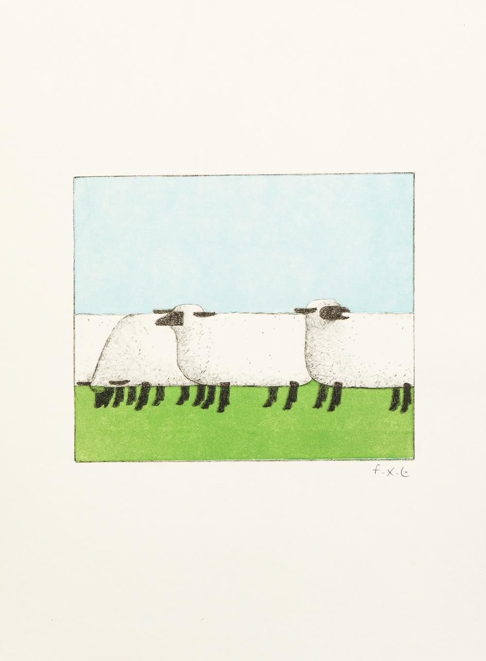 油彩画 Ce sont les moutons 額装 Francois Xavier Lalanne Les Moutons (Signed Print) 2004 | MyArtBroker