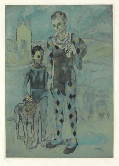 Les Saltimbanques - Signed Print by Pablo Picasso 1922 - MyArtBroker