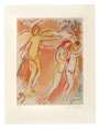 Marc Chagall: Adam Et Eve Chasses Du Paradis Terrestre - Signed Print