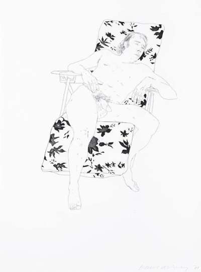Mo Asleep - Signed Print by David Hockney 1971 - MyArtBroker