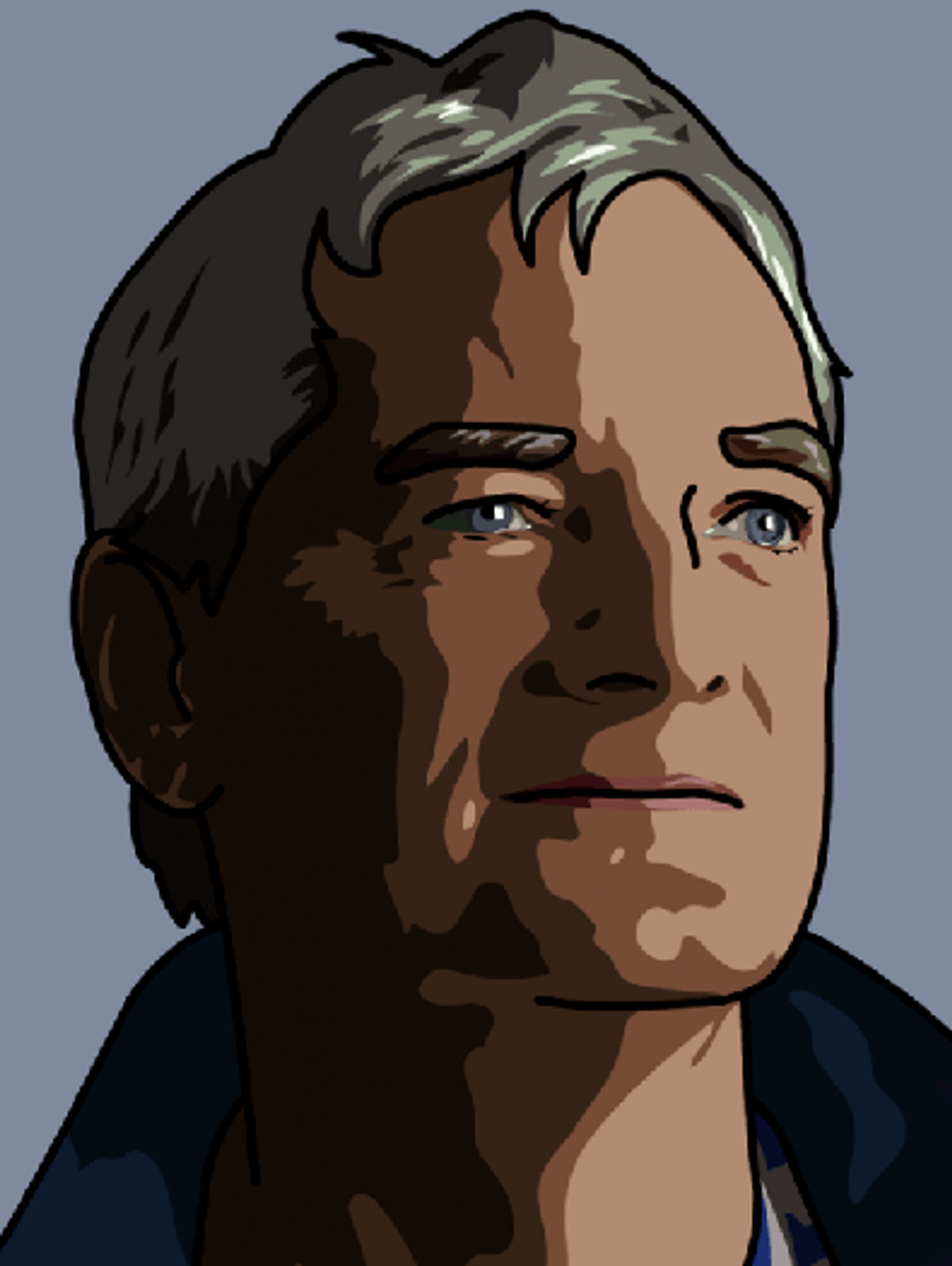 James Dyson ('James, Inventor') by Julian Opie