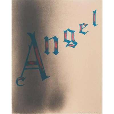 Ed Ruscha: Angel - Signed Print