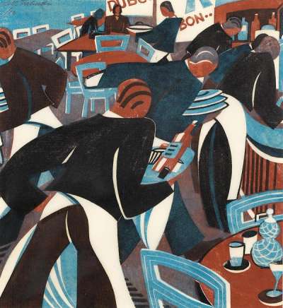 Waiters - Signed Print by Lill Tschudi 1936 - MyArtBroker
