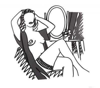 Tom Wesselmann: Nude And Mirror - Signed Print