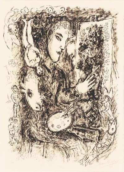 Inspiration - Signed Print by Marc Chagall 1976 - MyArtBroker