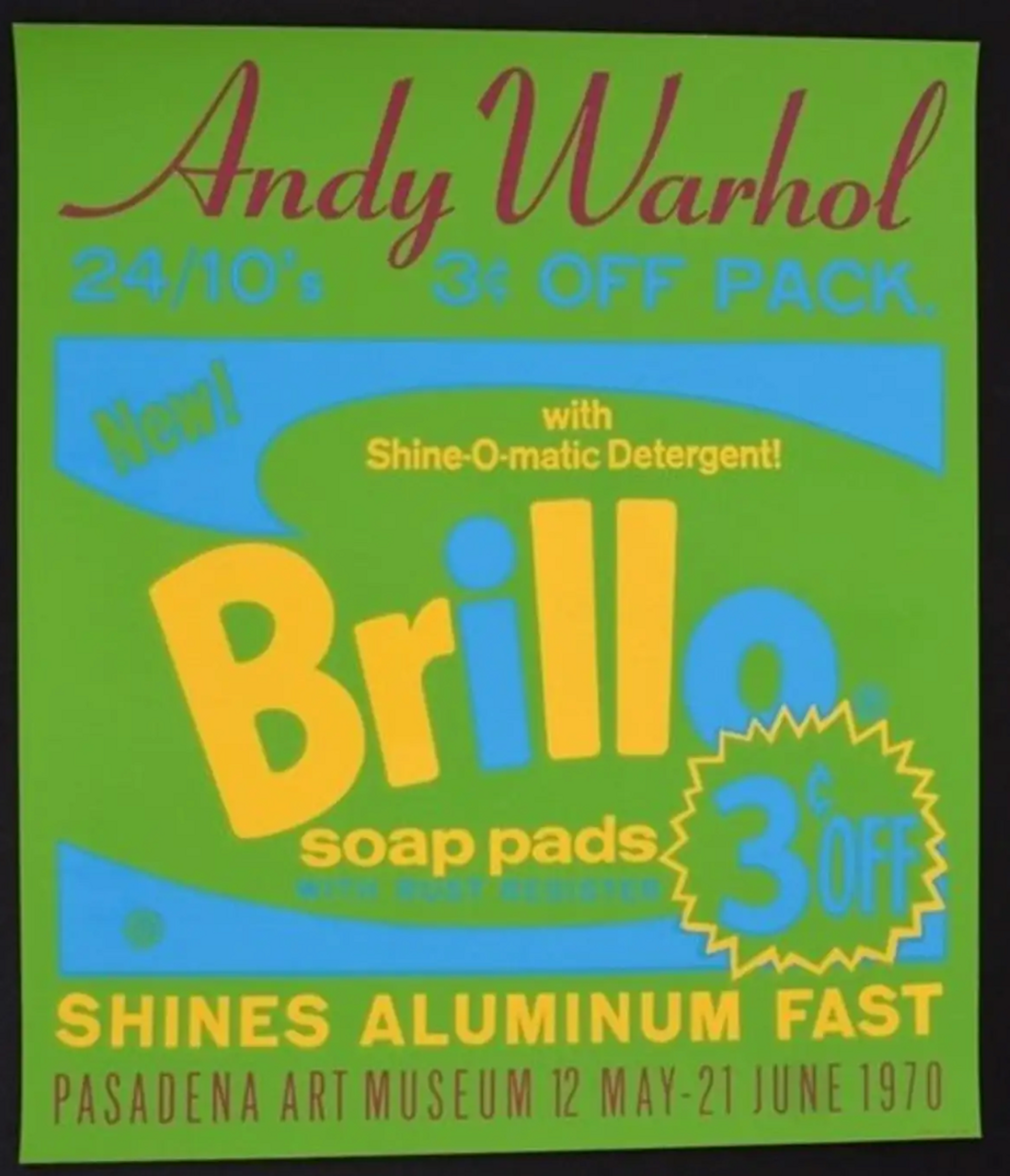 Brillo (Pasadena Art Gallery Poster) by Andy Warhol - MyArtBroker