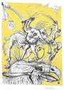 Salvador Dali: Plate 6 (Les Songes Drôlatiques de Pantagruel) - Signed Print