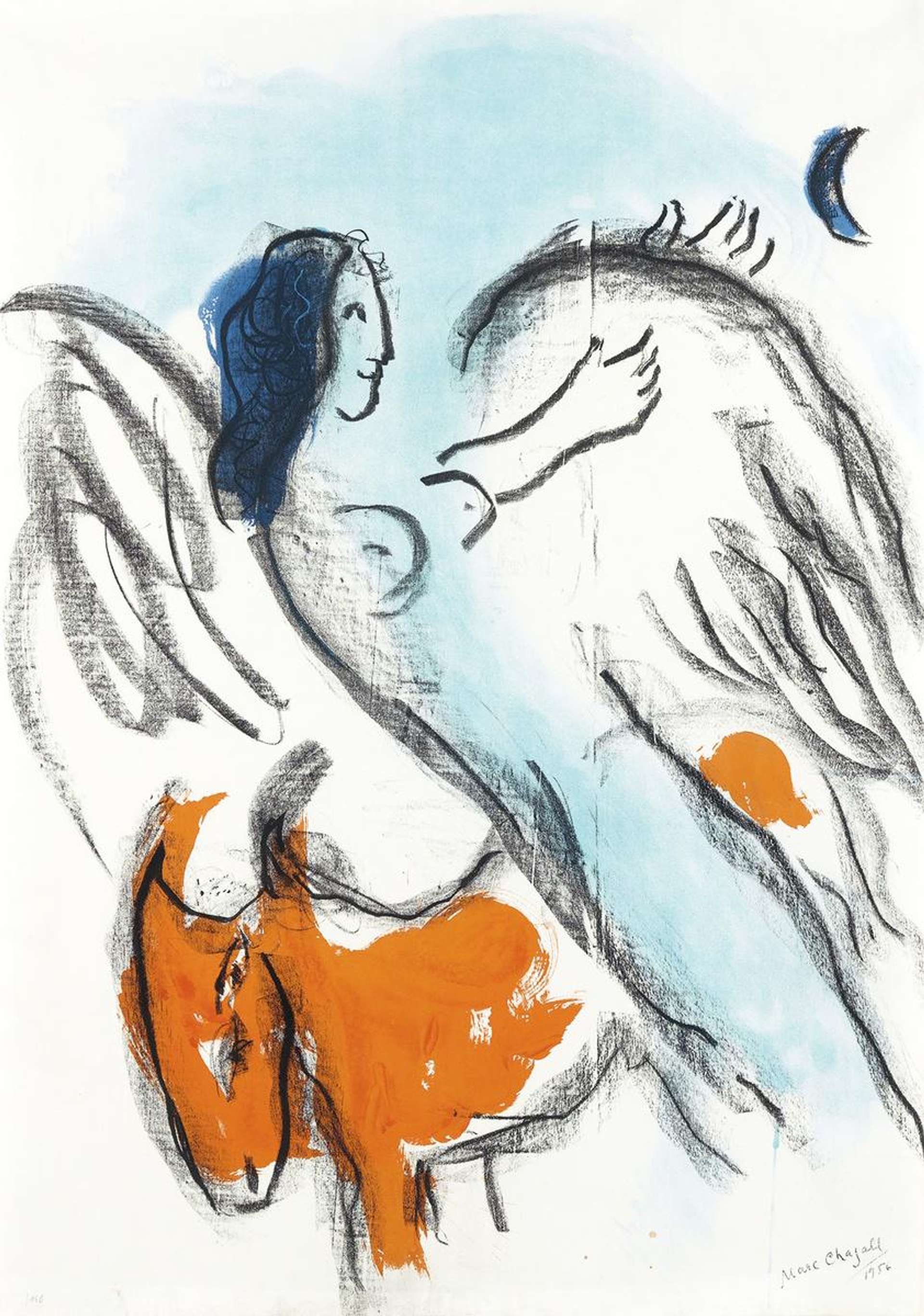 Marc Chagall: Ange - Signed Print