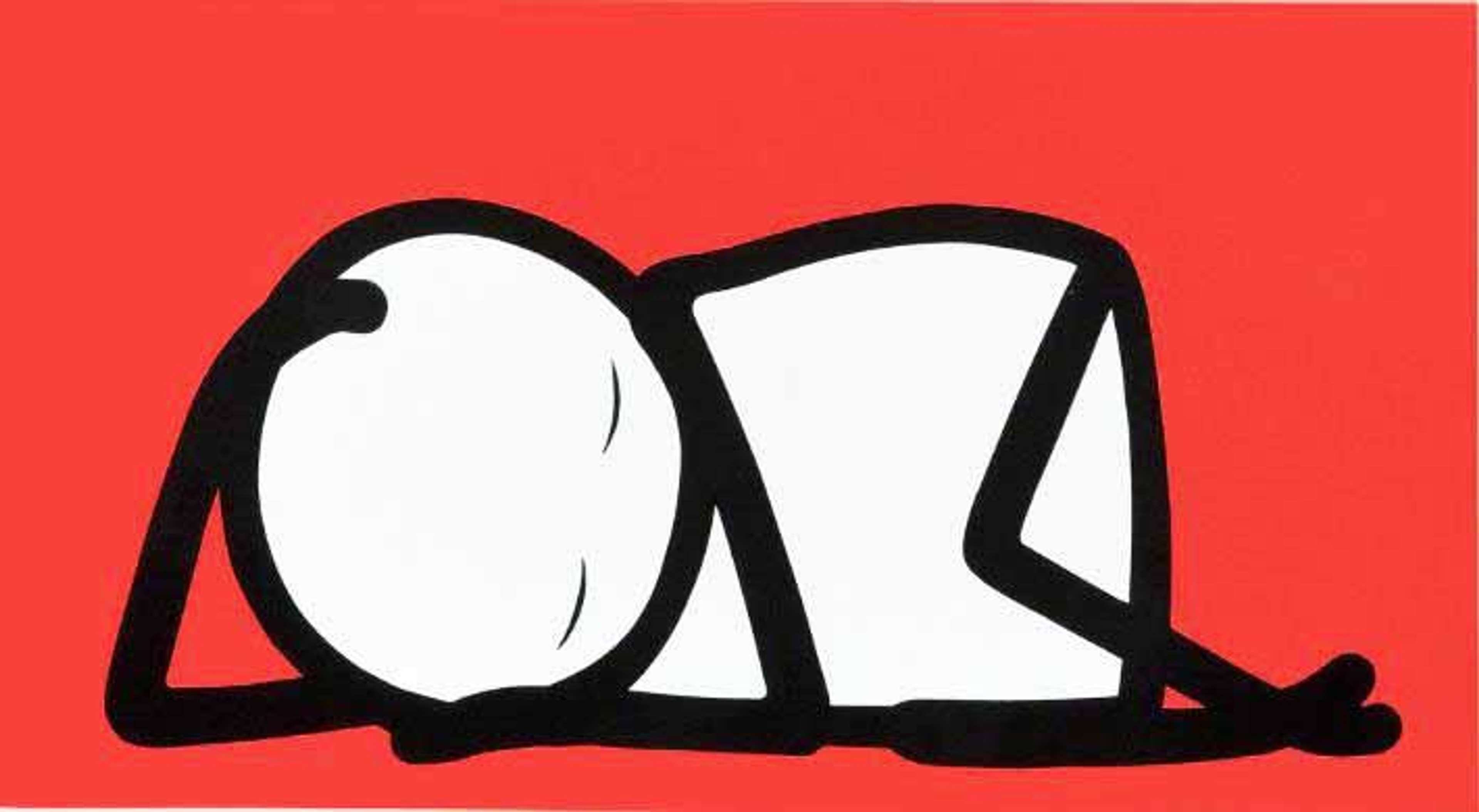 Sleeping Baby (red) - Stik - Signed Print - MyArtBroker
