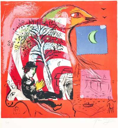 Marc Chagall: L’Arc En Ciel - Signed Print