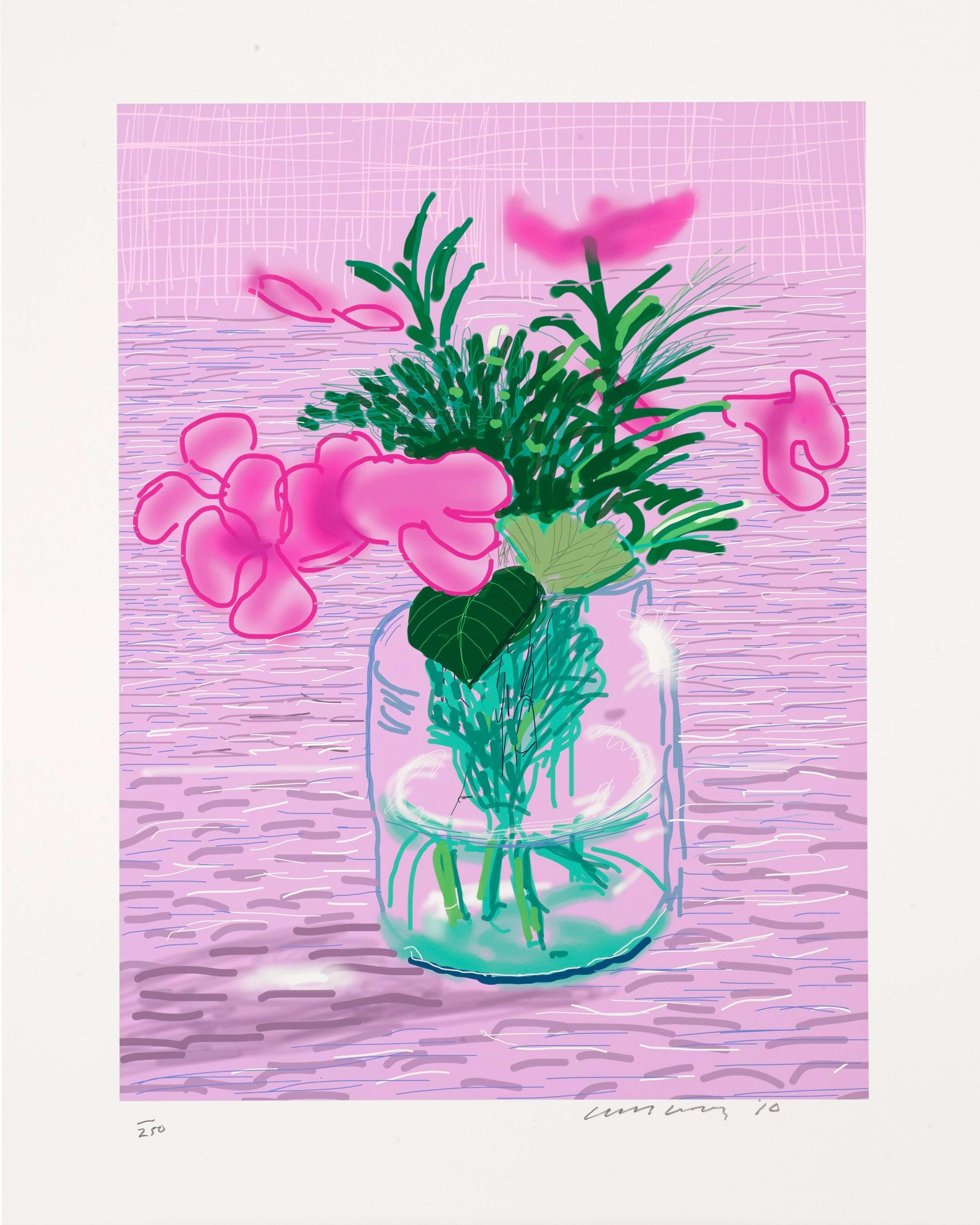 Lilacs - Signed Print by David Hockney 2010 - MyArtBroker