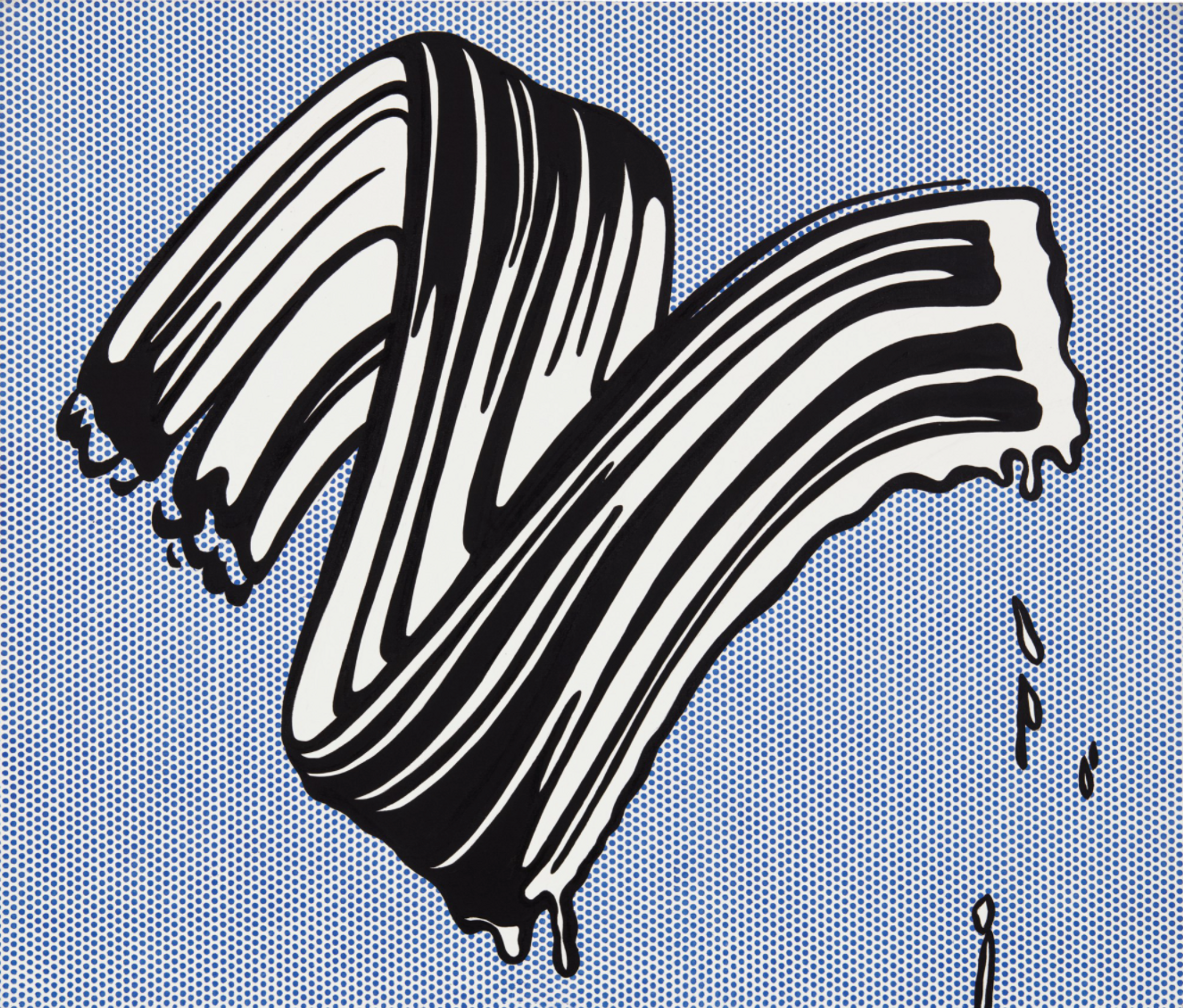 White Brushstroke 1 by Roy Lichtenstein