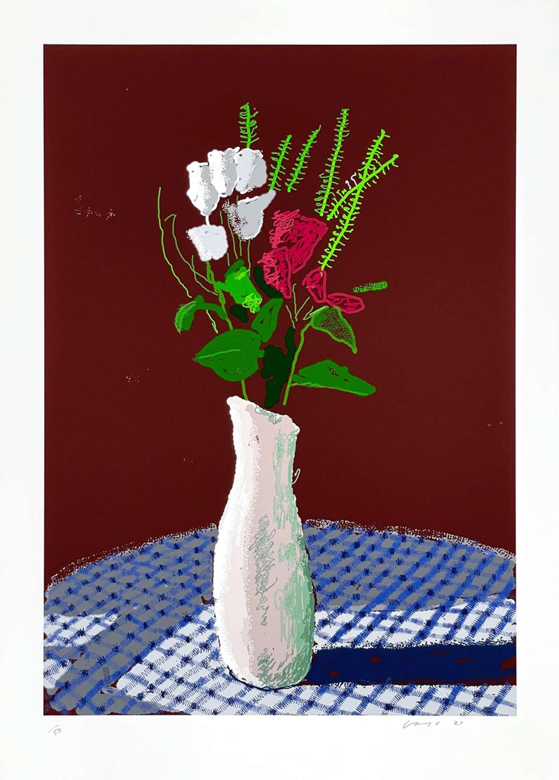 30th January 2021, The First One - Signed Print by David Hockney 2021 - MyArtBroker