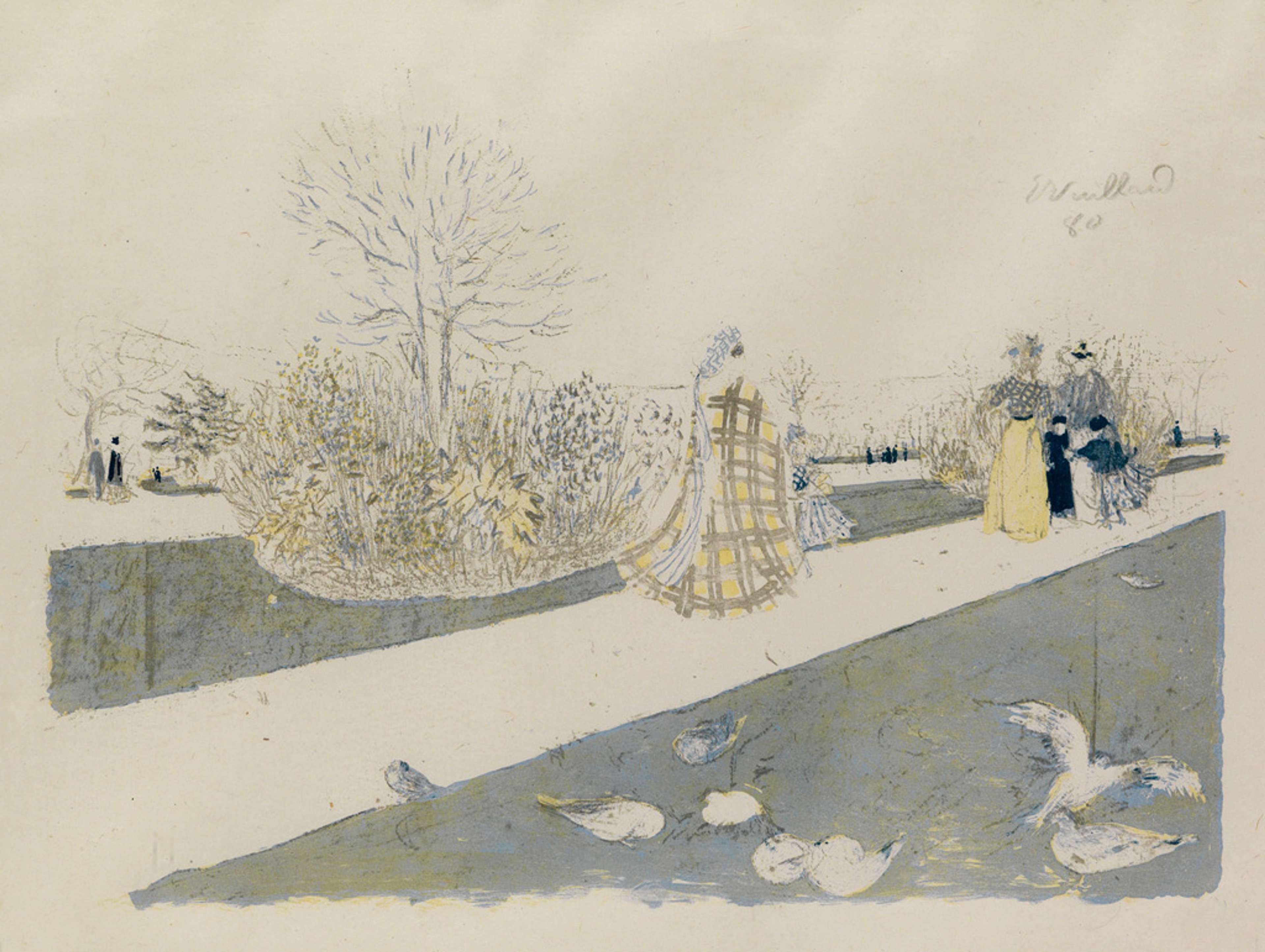 Le Jardin Des Tuileries - Signed Print by Edouard Vuillard 1896 - MyArtBroker