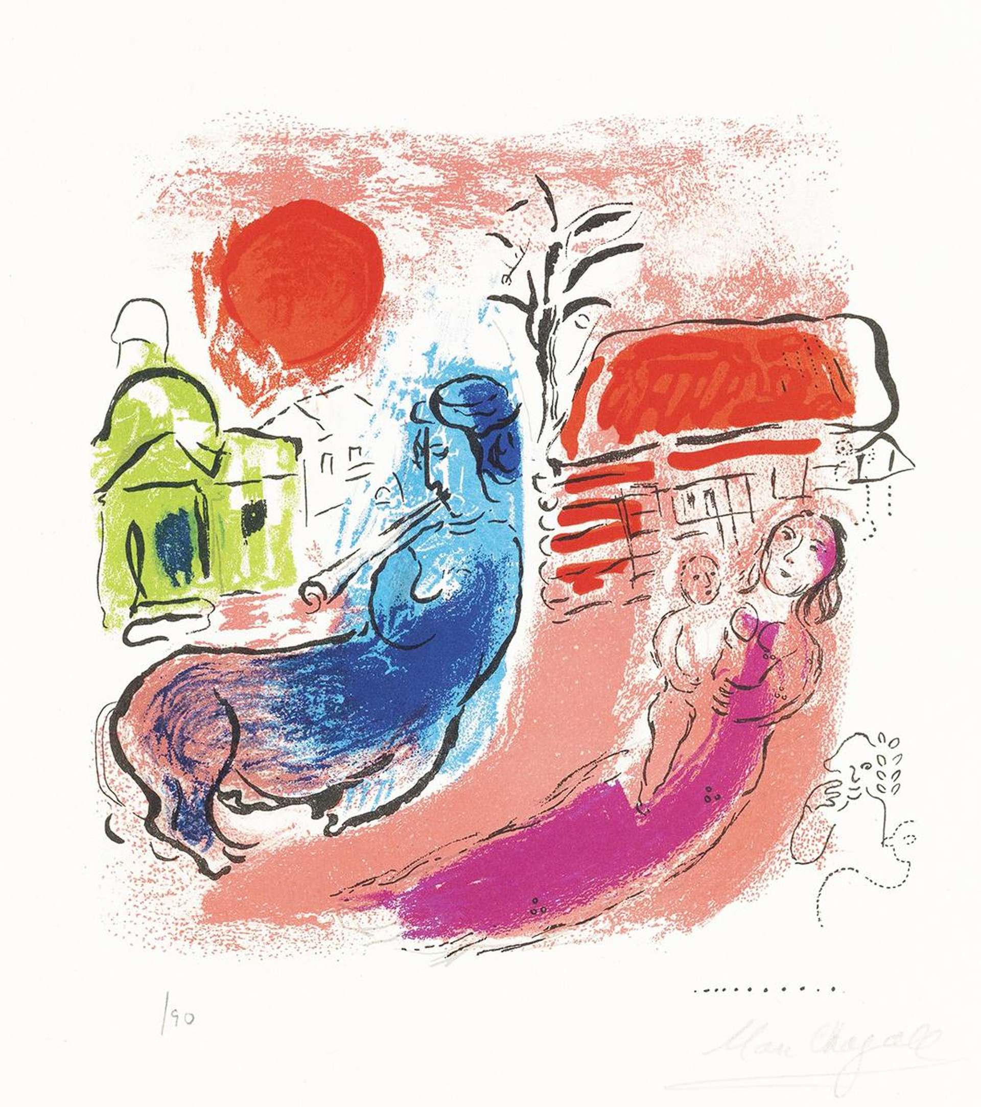 Maternité Au Centaure - Signed Print by Marc Chagall 1957 - MyArtBroker